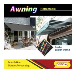 Installation retractable awning